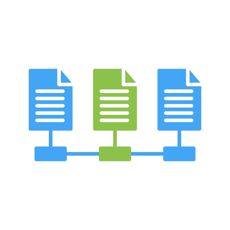 icône de vecteur de fichiers réseau
