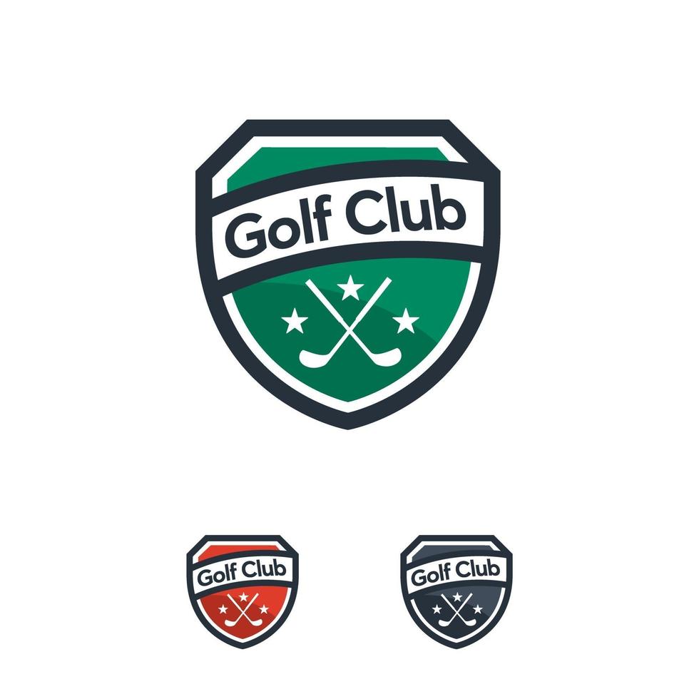 grand logo de golf conçoit le vecteur de badge, badge de logo de sport de golf