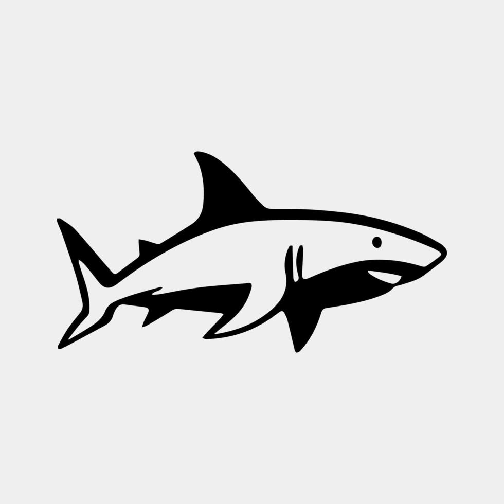 silhouette vecteur de une requin