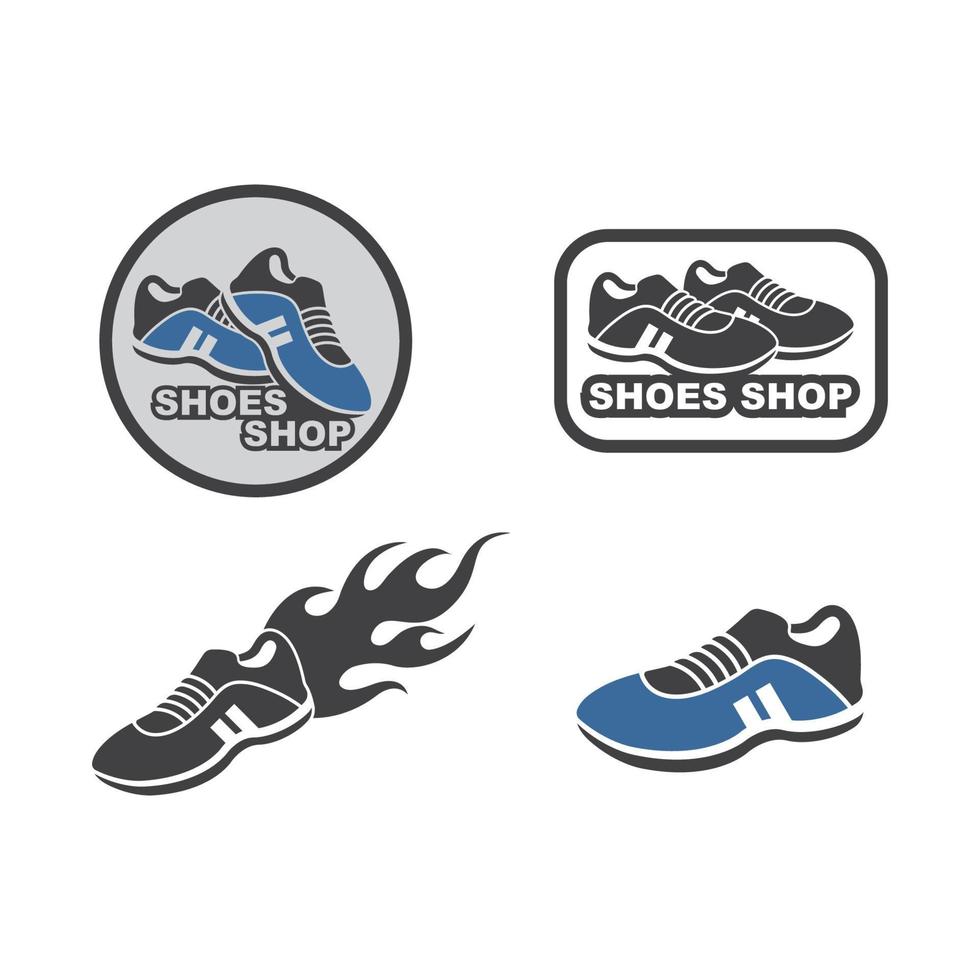 chaussures de sport logo icône illustration vectorielle conception vecteur