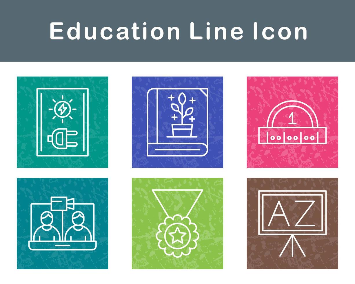 jeu d'icônes vectorielles de l'éducation vecteur