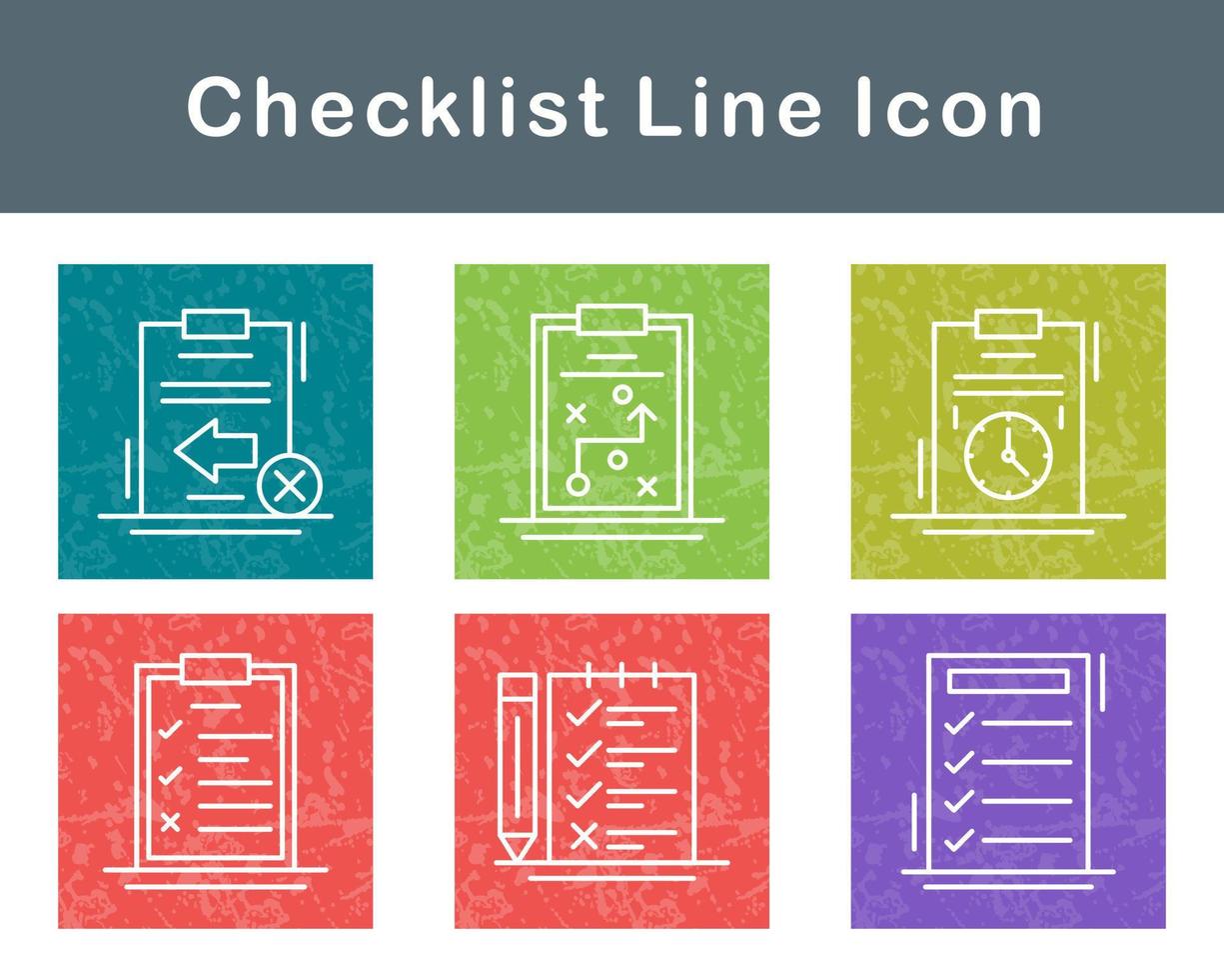 liste de contrôle vecteur icône ensemble