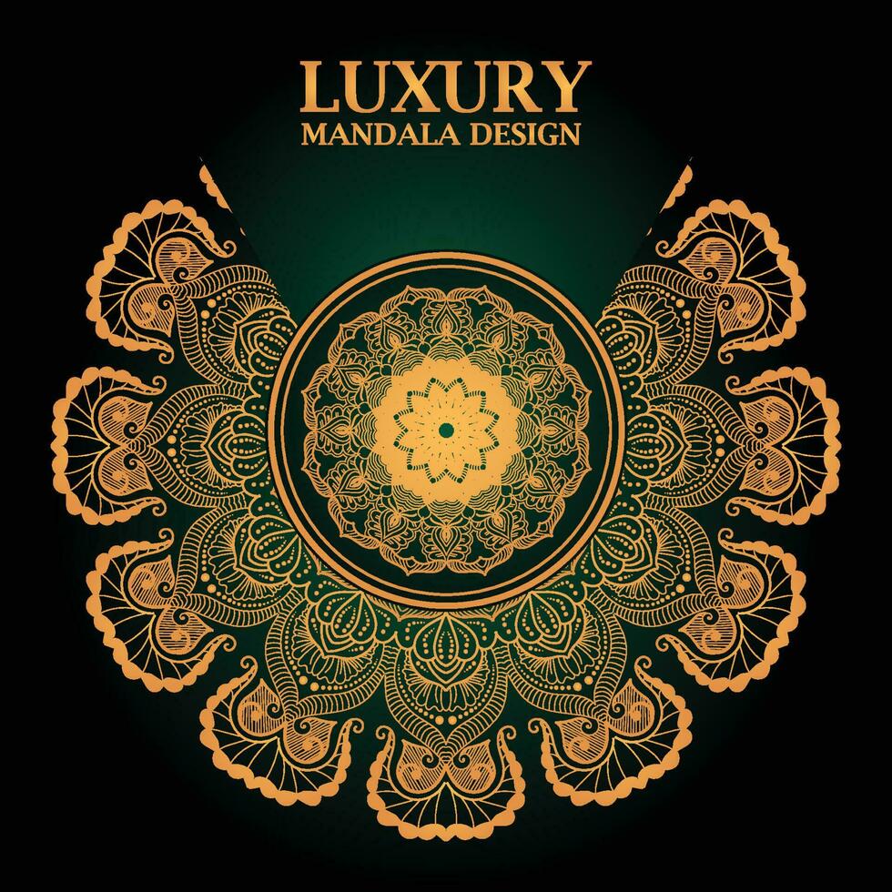 conception de mandala de luxe vecteur