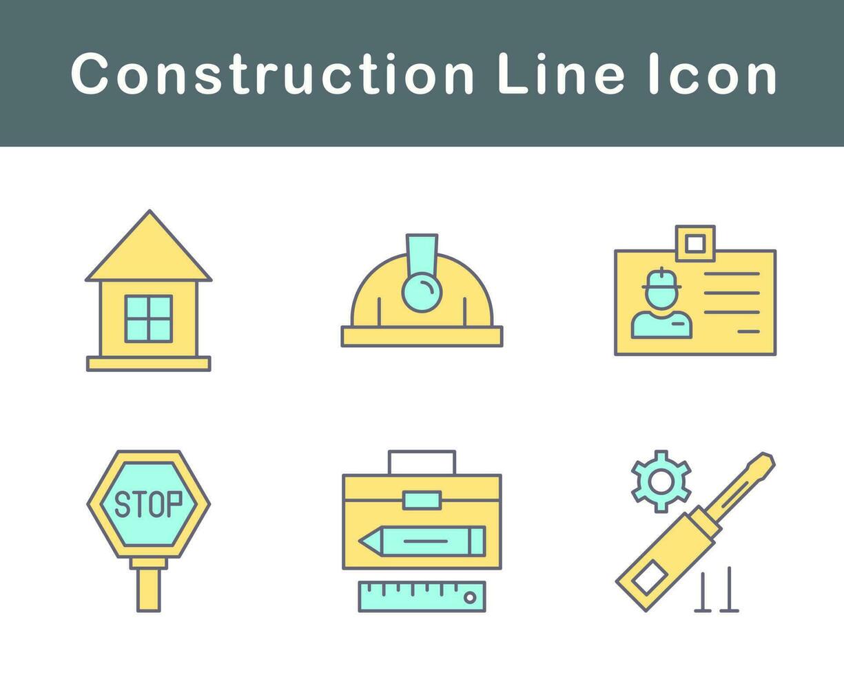 jeu d'icônes vectorielles de construction vecteur