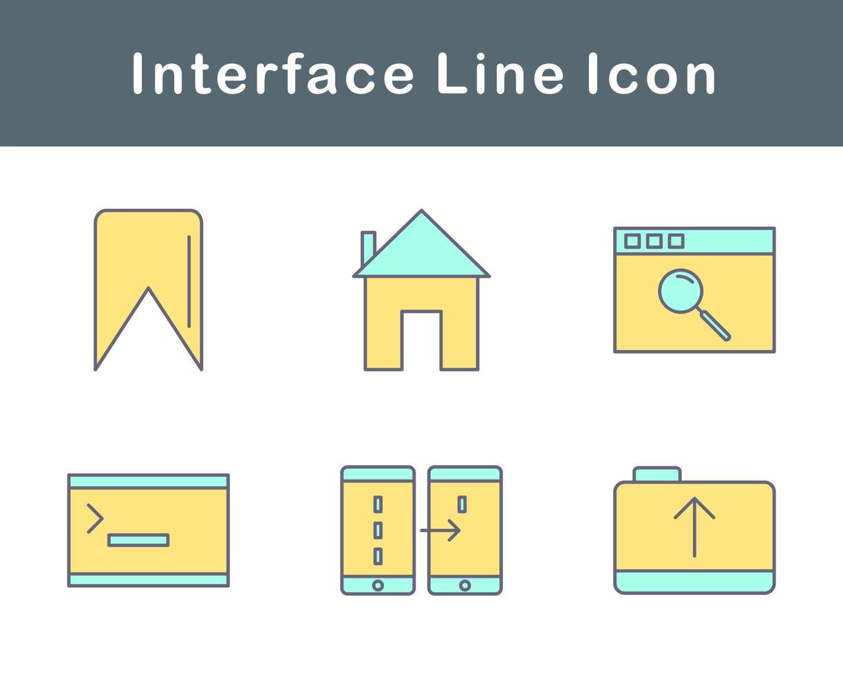 interface vecteur icône ensemble