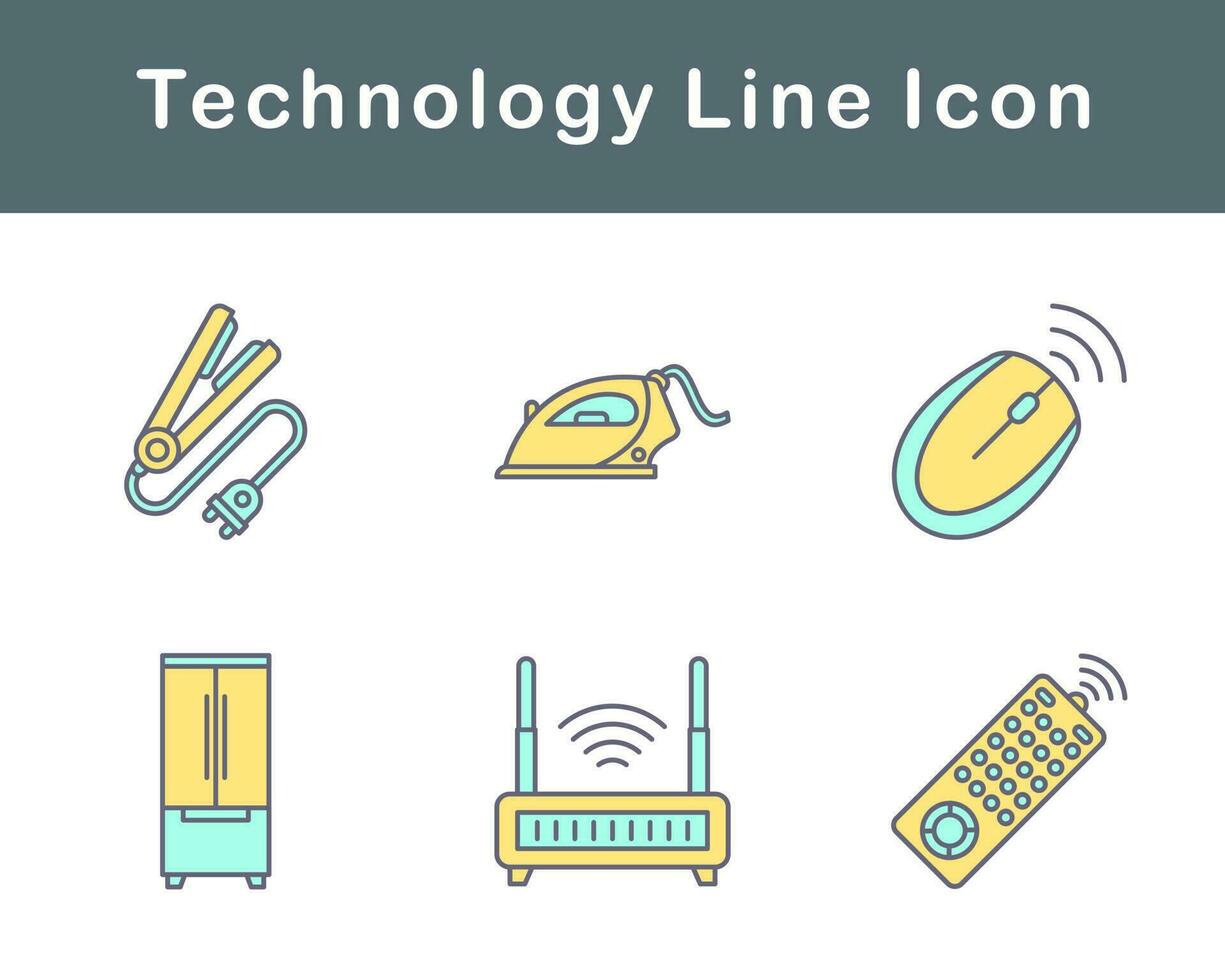 La technologie vecteur icône ensemble