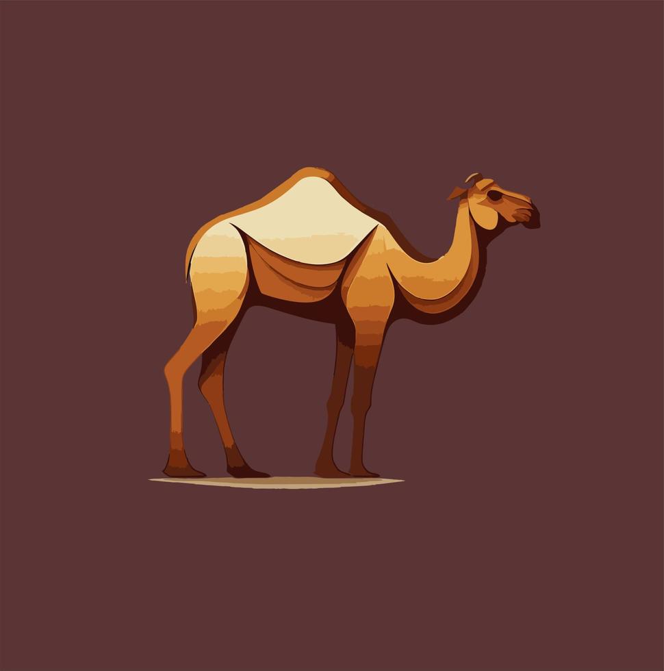 chameau graphique icône. désert symbole chameau. vecteur illustration