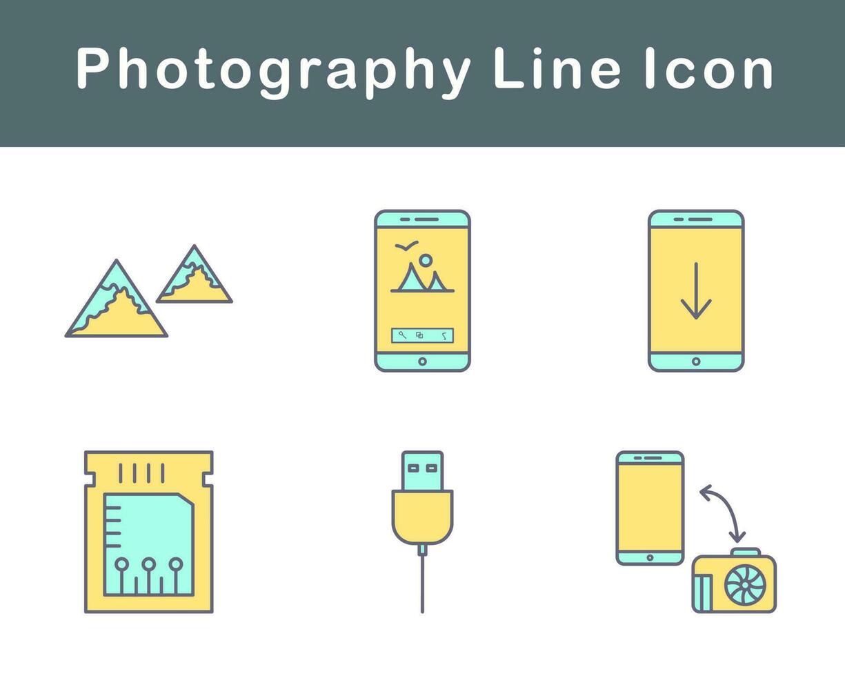 la photographie vecteur icône ensemble