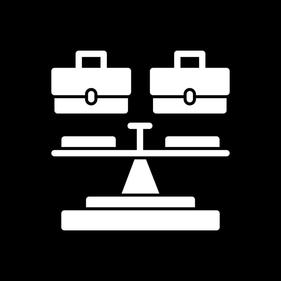 conception d'icône de vecteur de contrepoids