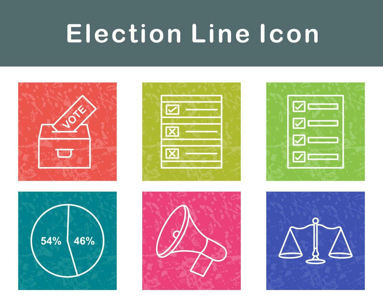 élection vecteur icône ensemble