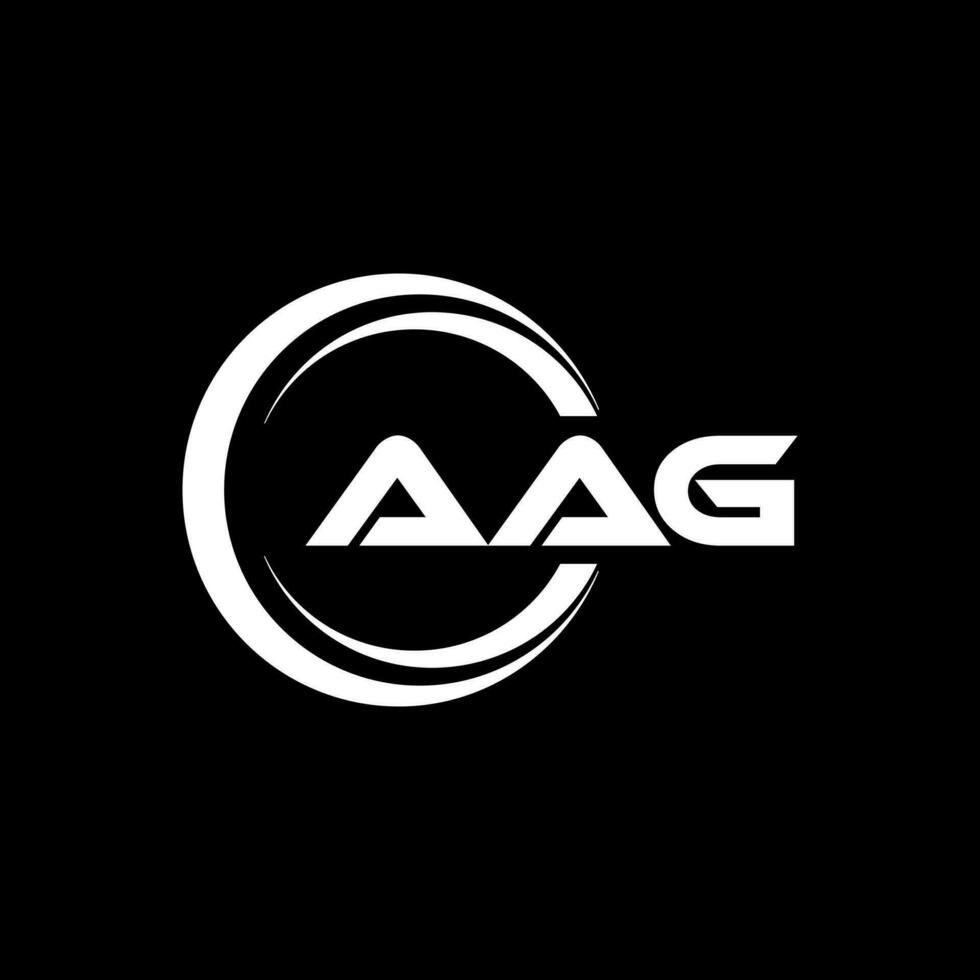 aag lettre logo conception dans illustration. vecteur logo, calligraphie dessins pour logo, affiche, invitation, etc.