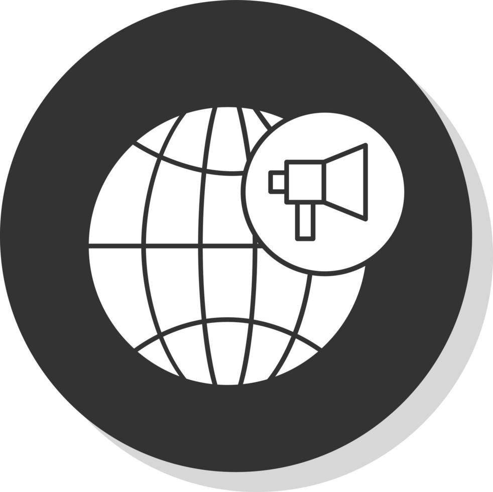 conception d'icônes vectorielles de marketing mondial vecteur
