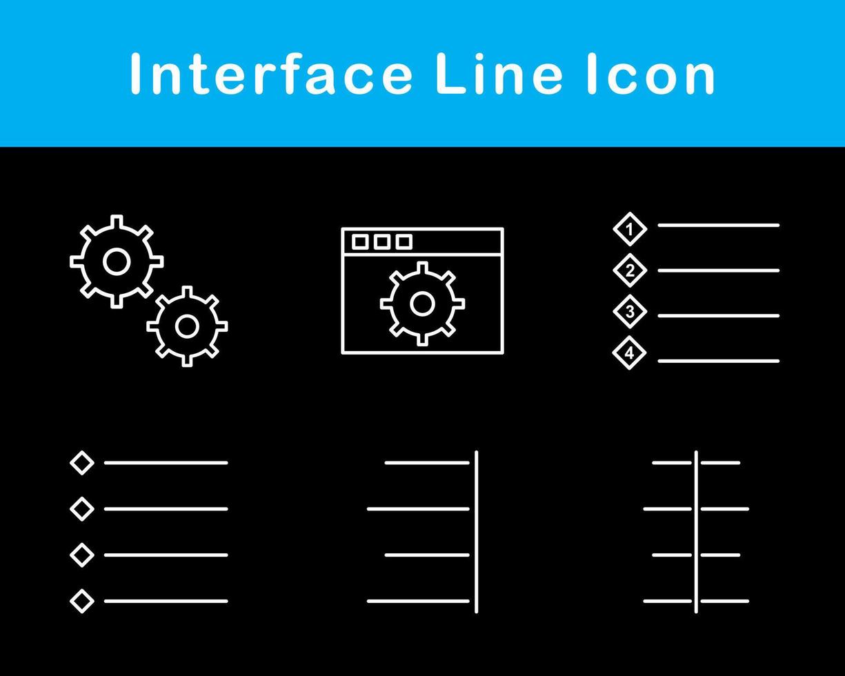 interface vecteur icône ensemble