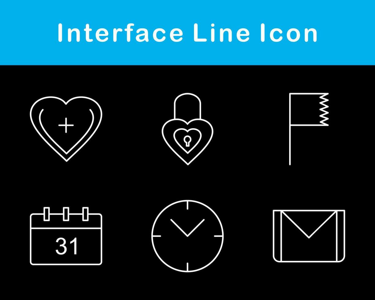 interface vecteur icône ensemble