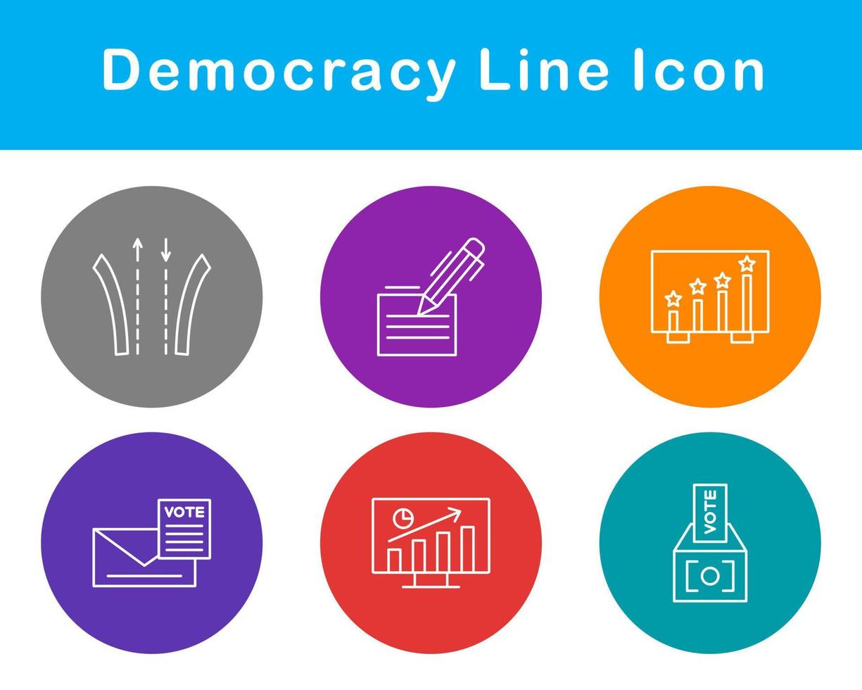 la démocratie vecteur icône ensemble