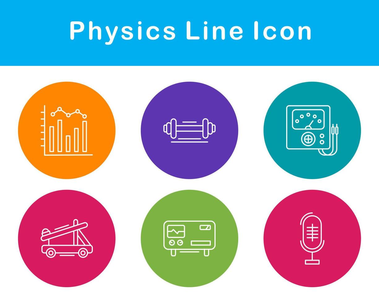 la physique vecteur icône ensemble