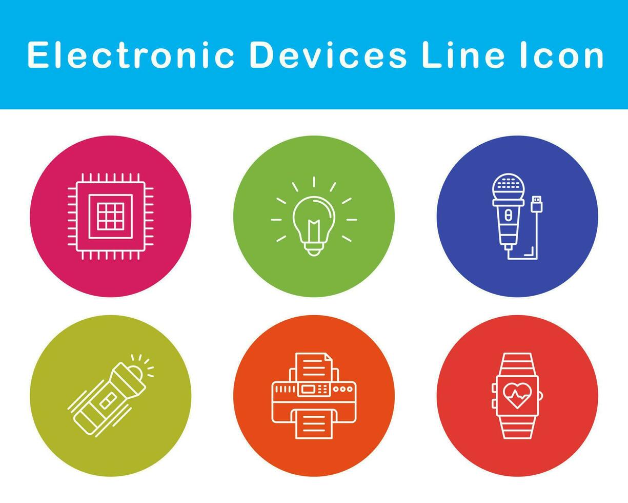 électronique dispositifs vecteur icône ensemble