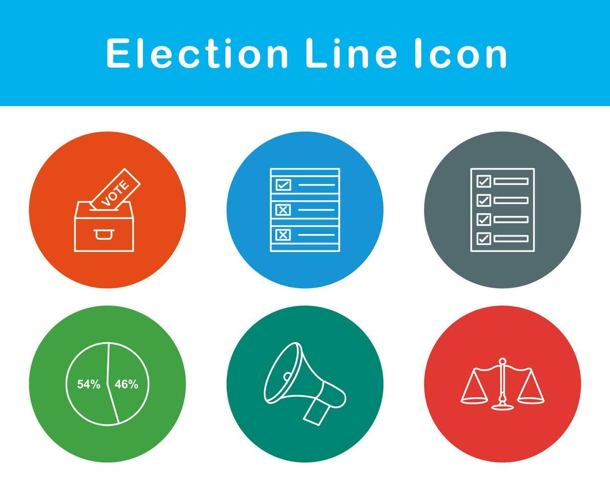 élection vecteur icône ensemble