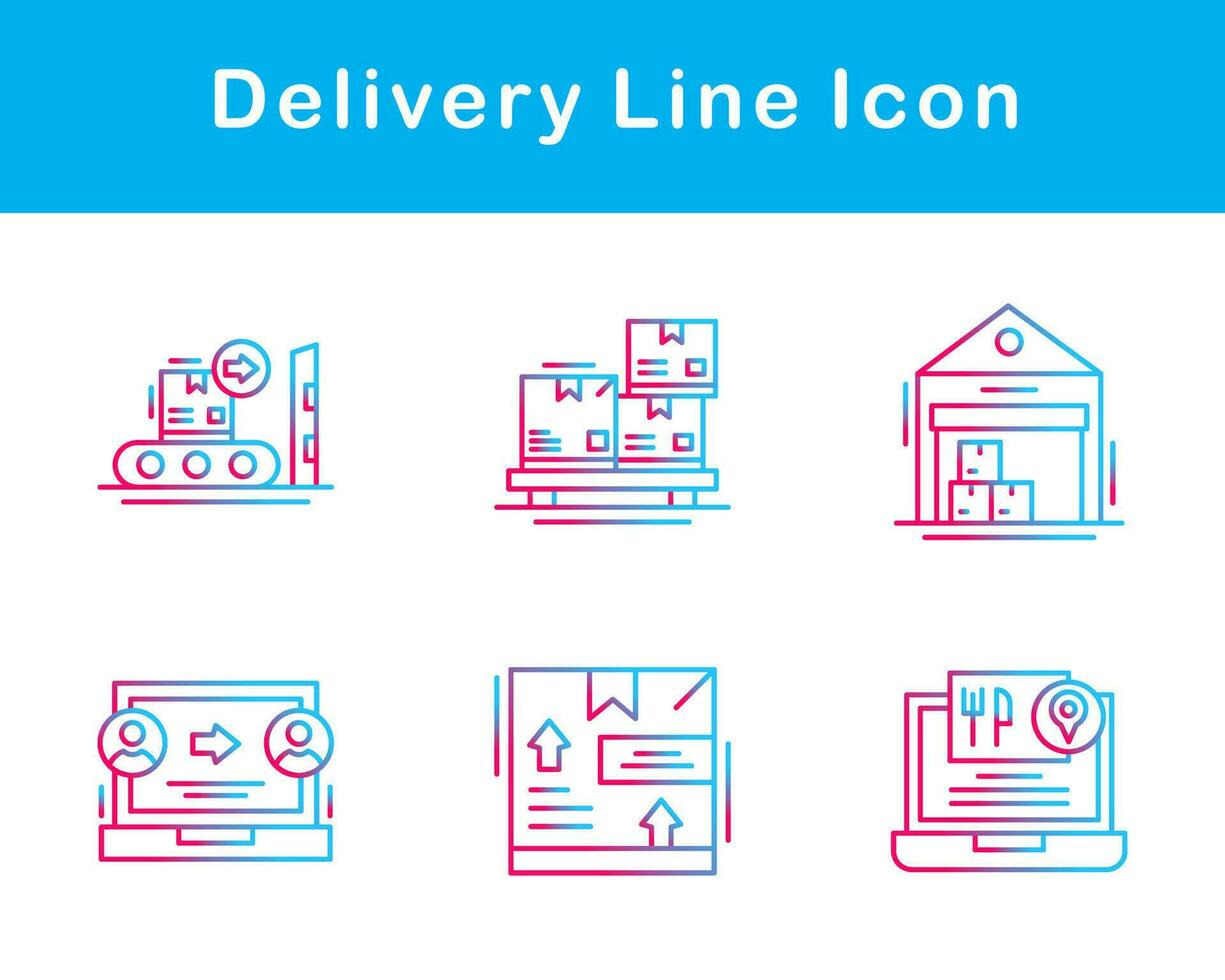livraison vecteur icône ensemble