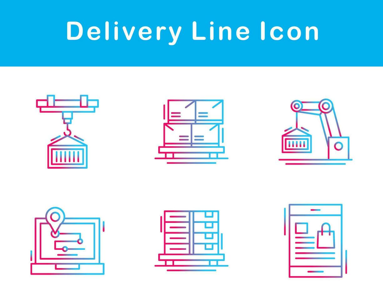livraison vecteur icône ensemble