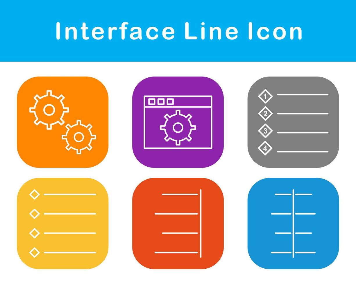 interface vecteur icône ensemble