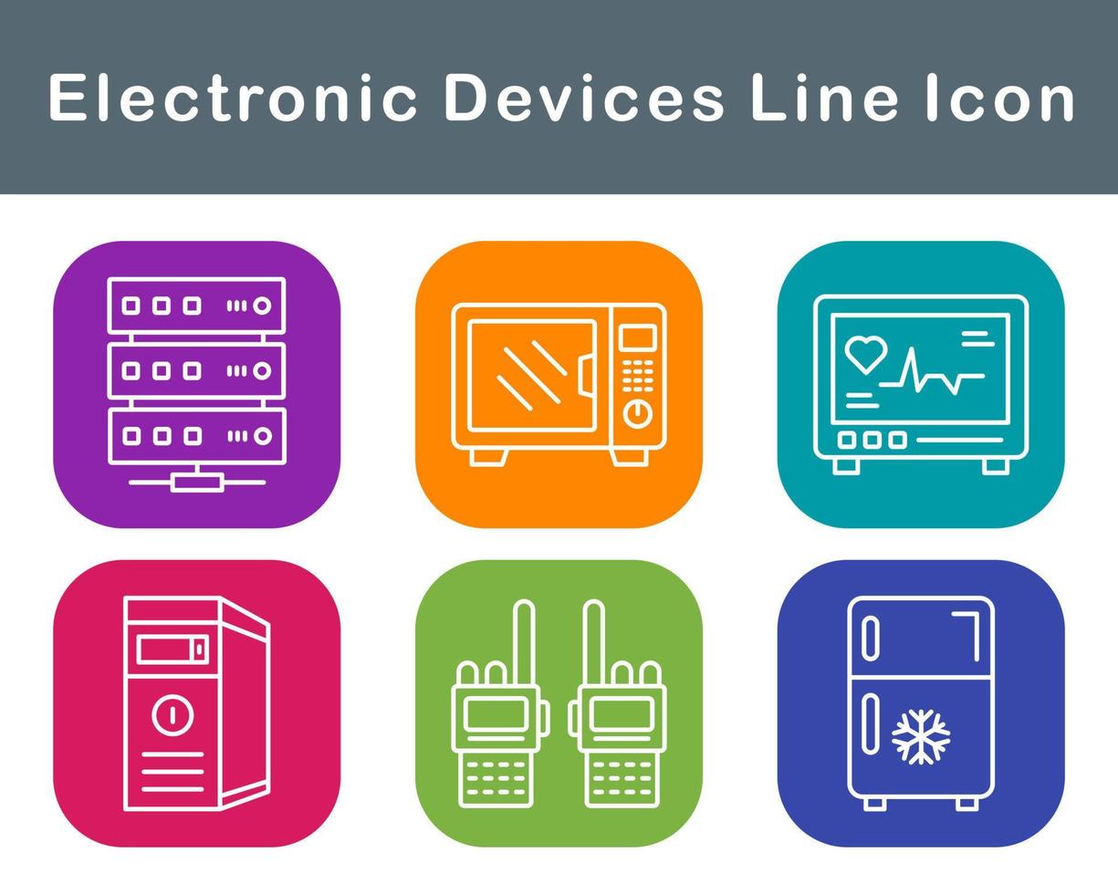 électronique dispositifs vecteur icône ensemble