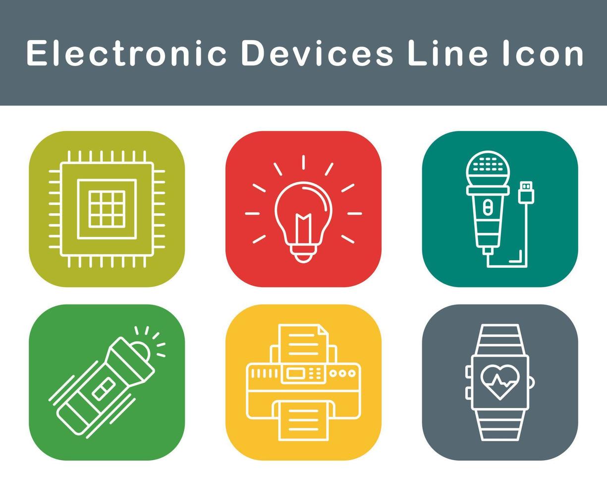 électronique dispositifs vecteur icône ensemble