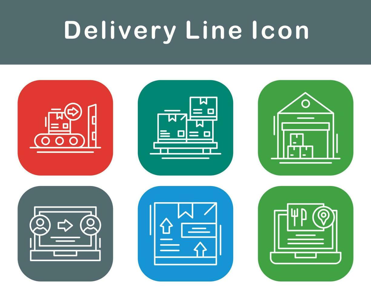 livraison vecteur icône ensemble