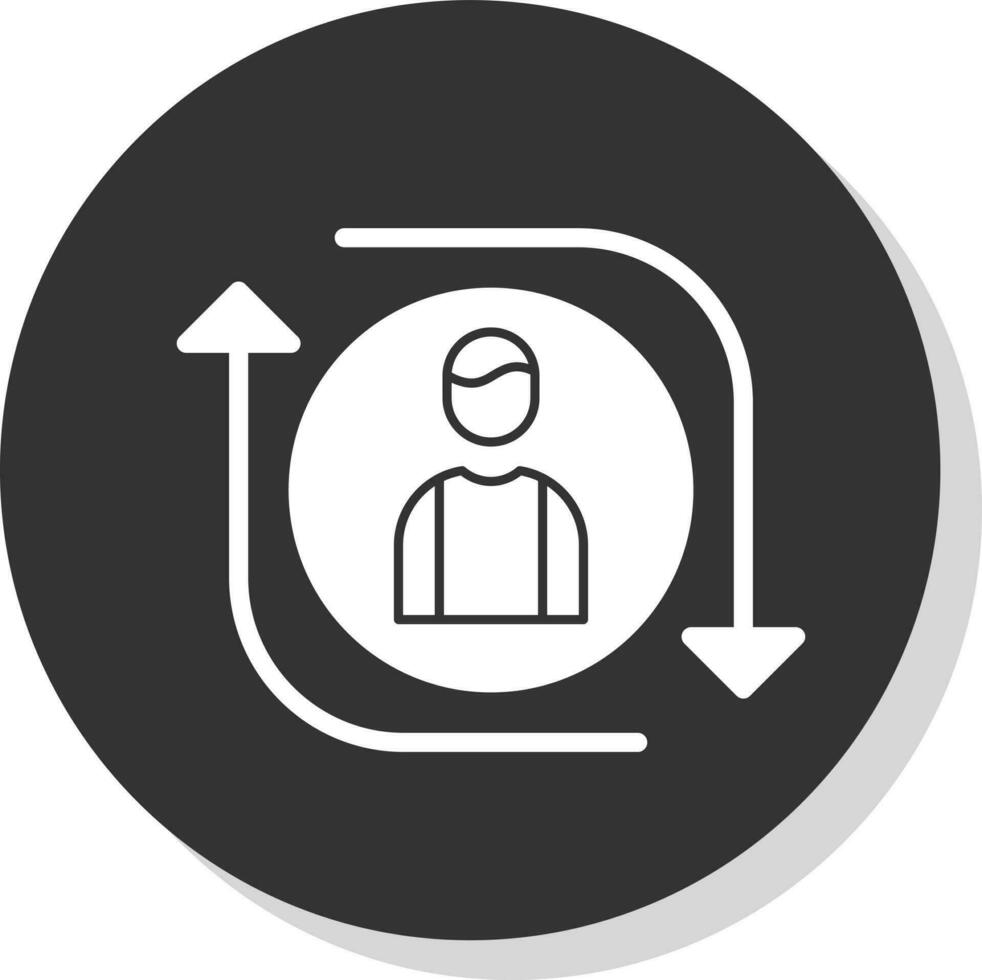 conception d'icône vectorielle de fidélisation de la clientèle vecteur