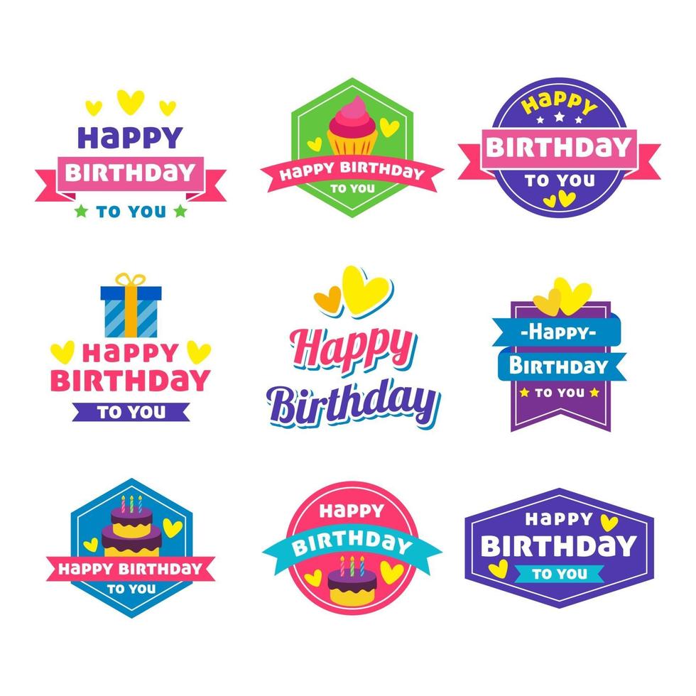Joyeux Anniversaire Stickers 2065729 Telecharger Vectoriel Gratuit Clipart Graphique Vecteur Dessins Et Pictogramme Gratuit