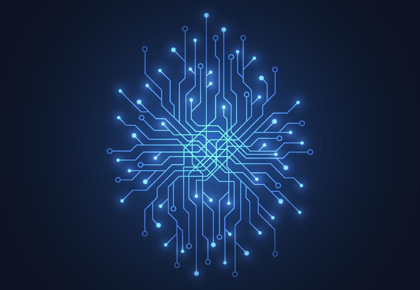 abstrait avec texture de circuit imprimé cerveau technologie. illustration de la carte mère électronique. concept de communication et d'ingénierie. illustration vectorielle vecteur