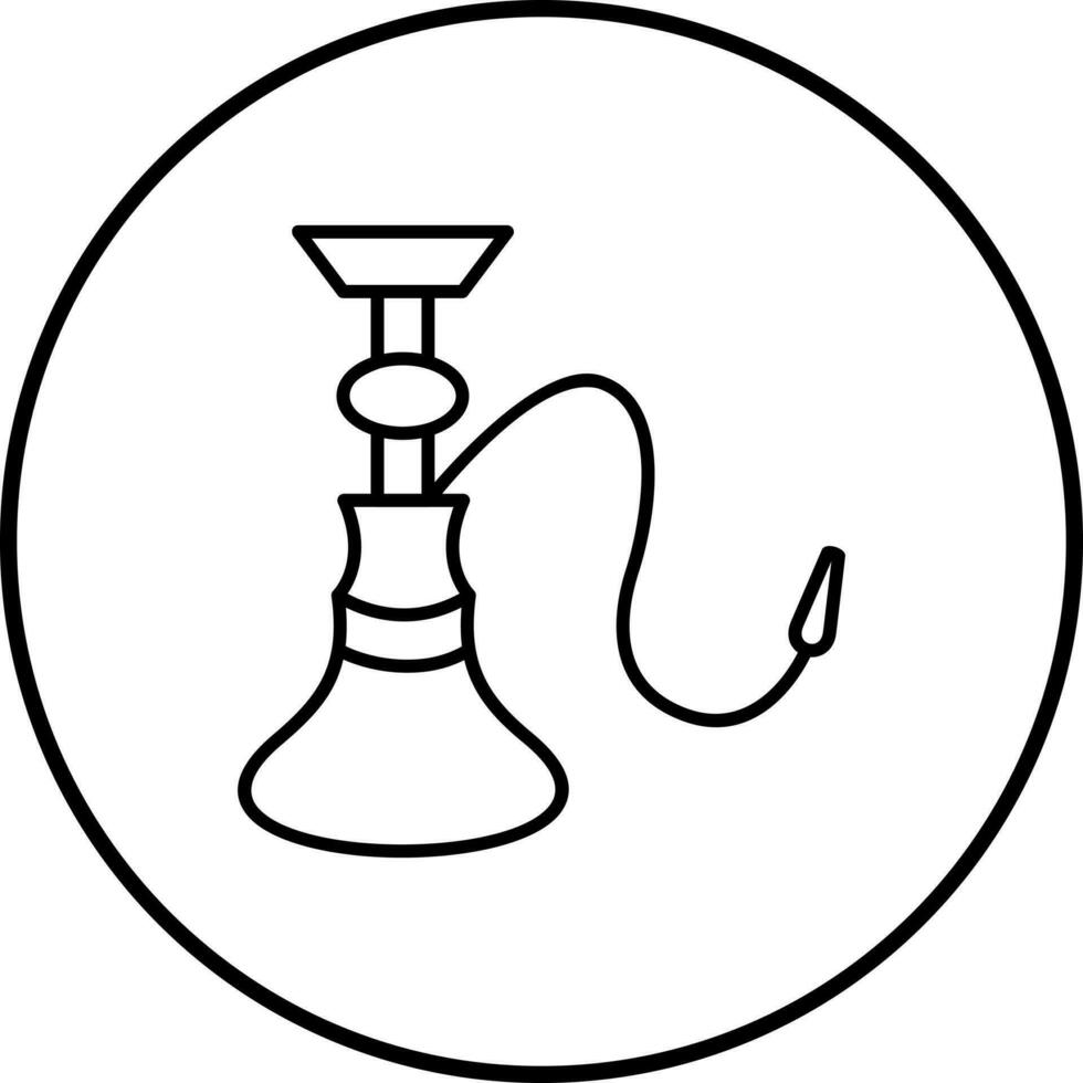 icône de vecteur de narguilé unique