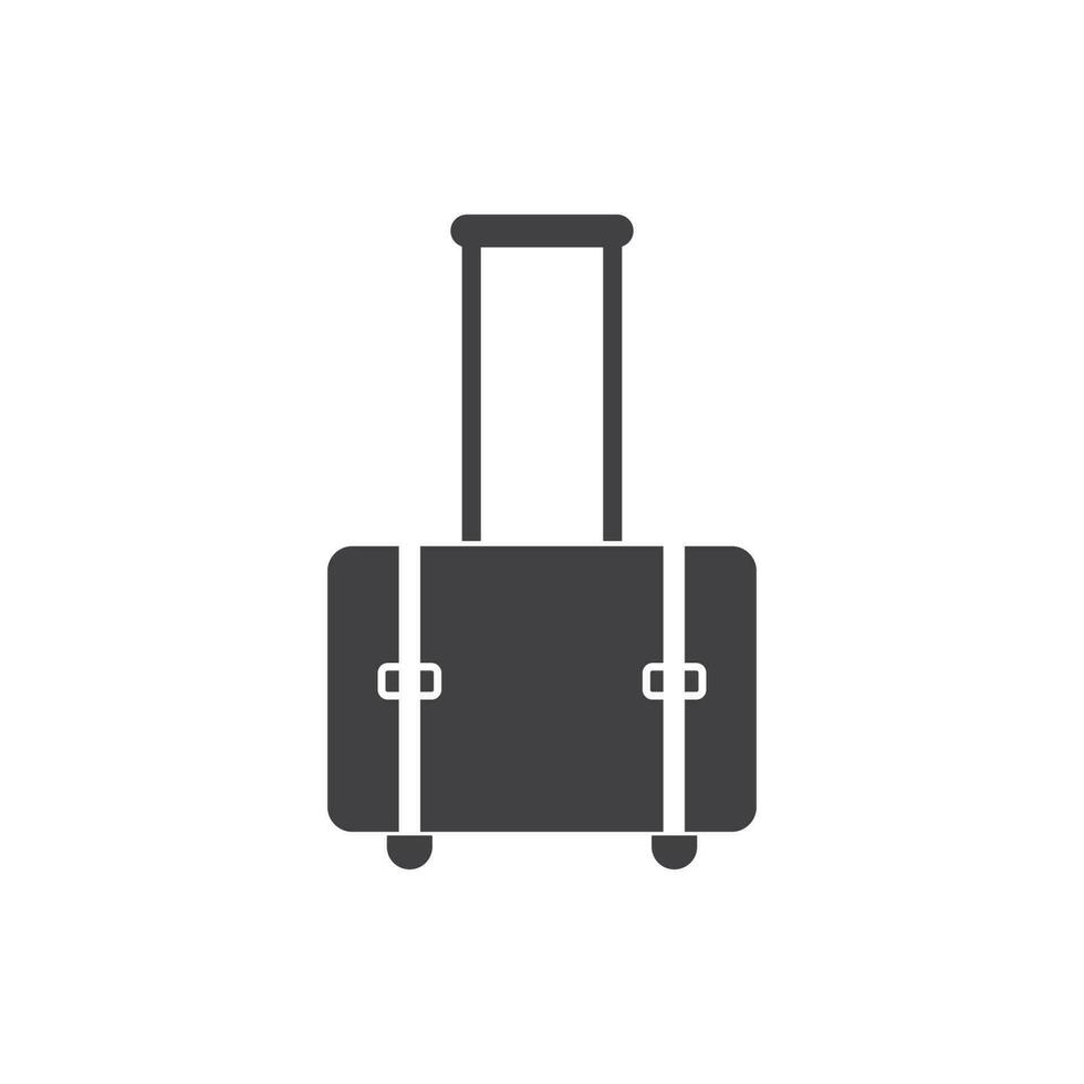valise icône logo vecteur illustration