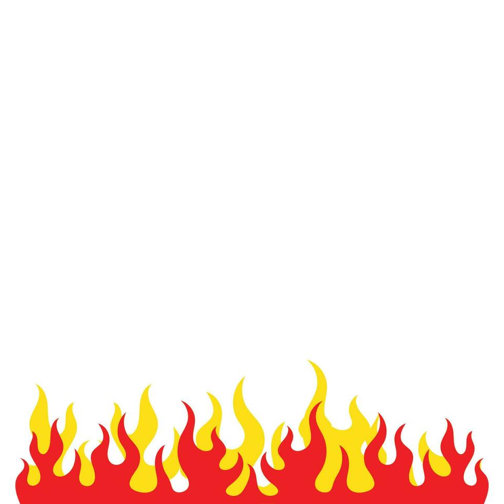 Feu flamme logo icône vector illustration design