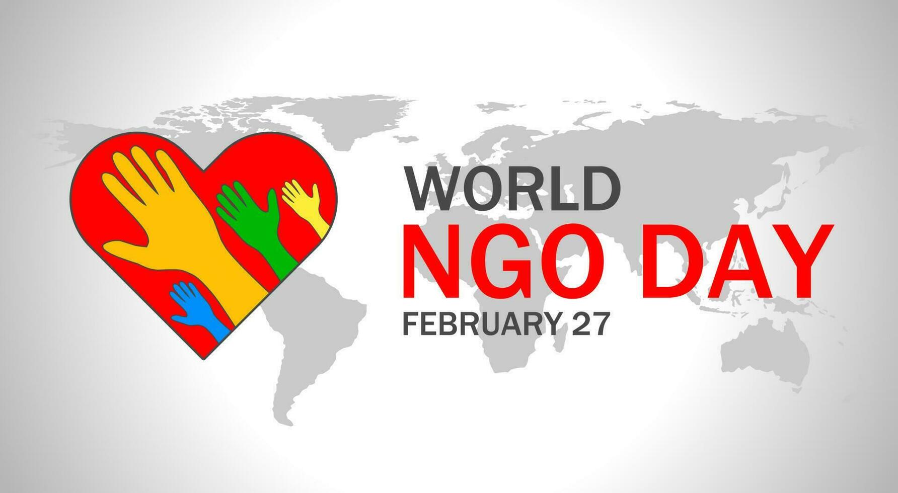 international ONG journée thème modèle. vecteur illustration. adapté pour affiche, bannières, campagne et salutation carte.