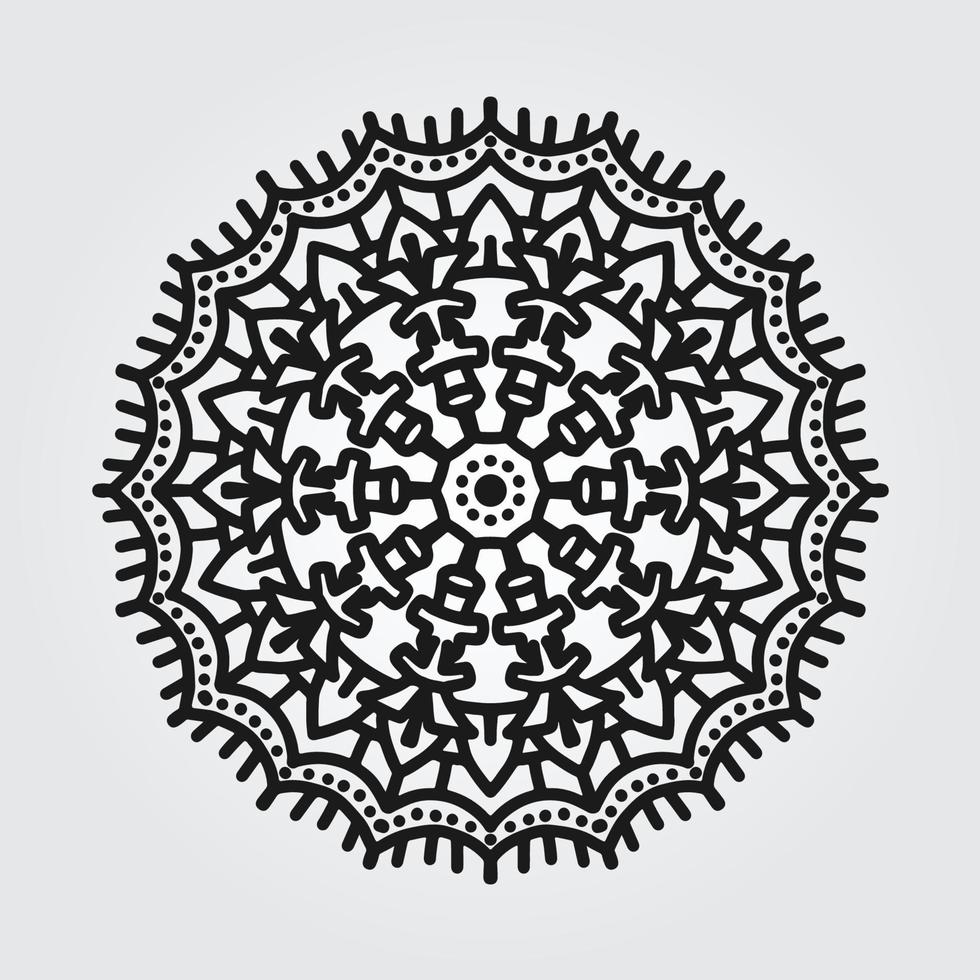 mandala modèle circulaire fleur conception pour arabe Festival Ramadan, puja, baisakhi, salut, Mehndi, henné, tatouage, décoration, alpone. décoratif ornement dans Oriental griffonnage art vecteur illustration.