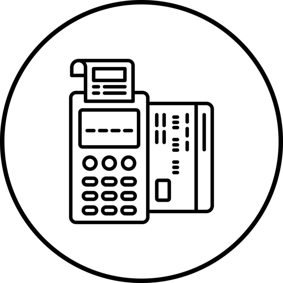 icône de vecteur de terminal pos