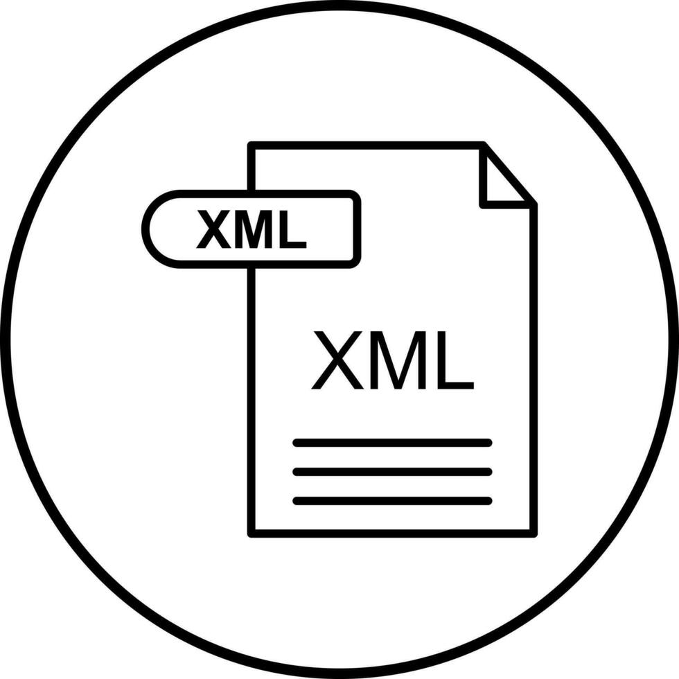 icône de vecteur xml