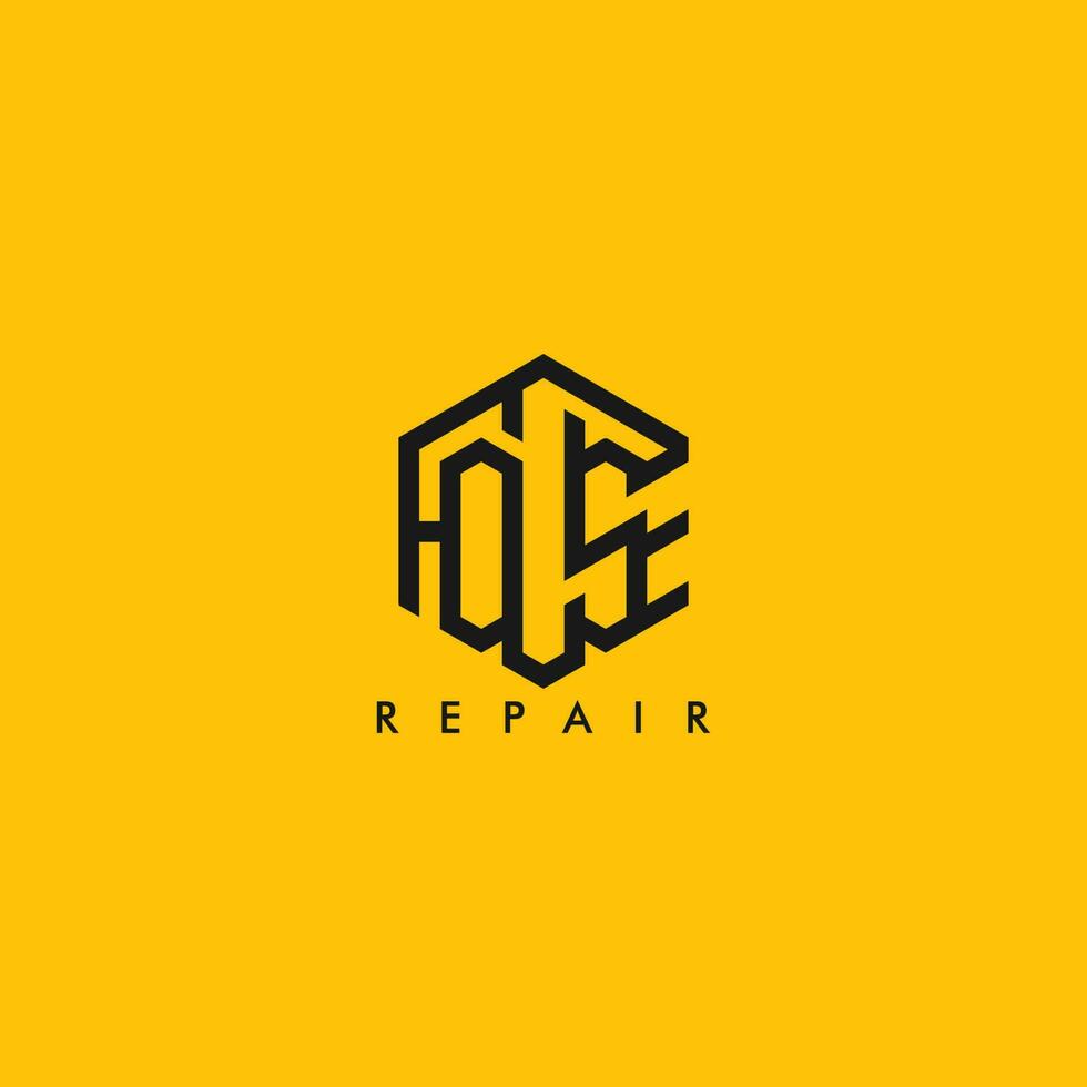 réparation Accueil logo vecteur