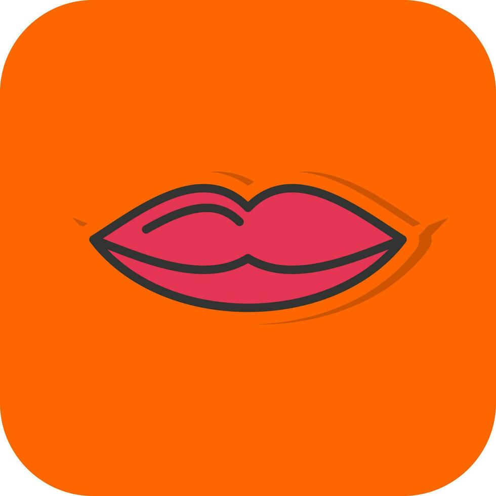 conception d'icône de vecteur de lèvres