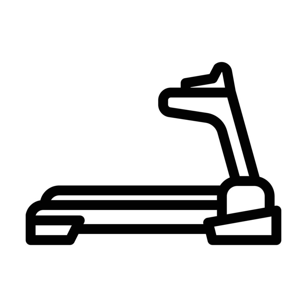 tapis roulant aptitude sport ligne icône vecteur illustration