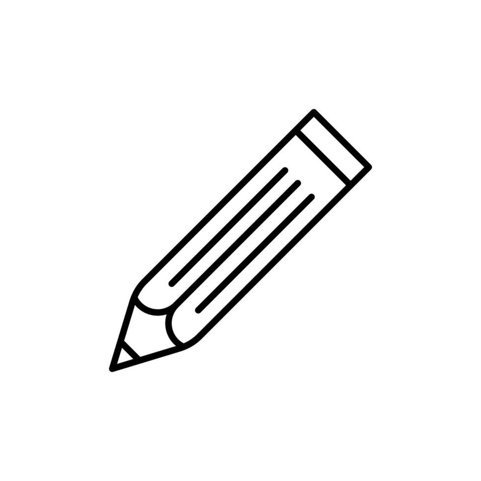 l'écriture crayon isolé signe. parfait pour magasins, l'Internet magasins, interface utilisateur, conception, des articles, livres vecteur