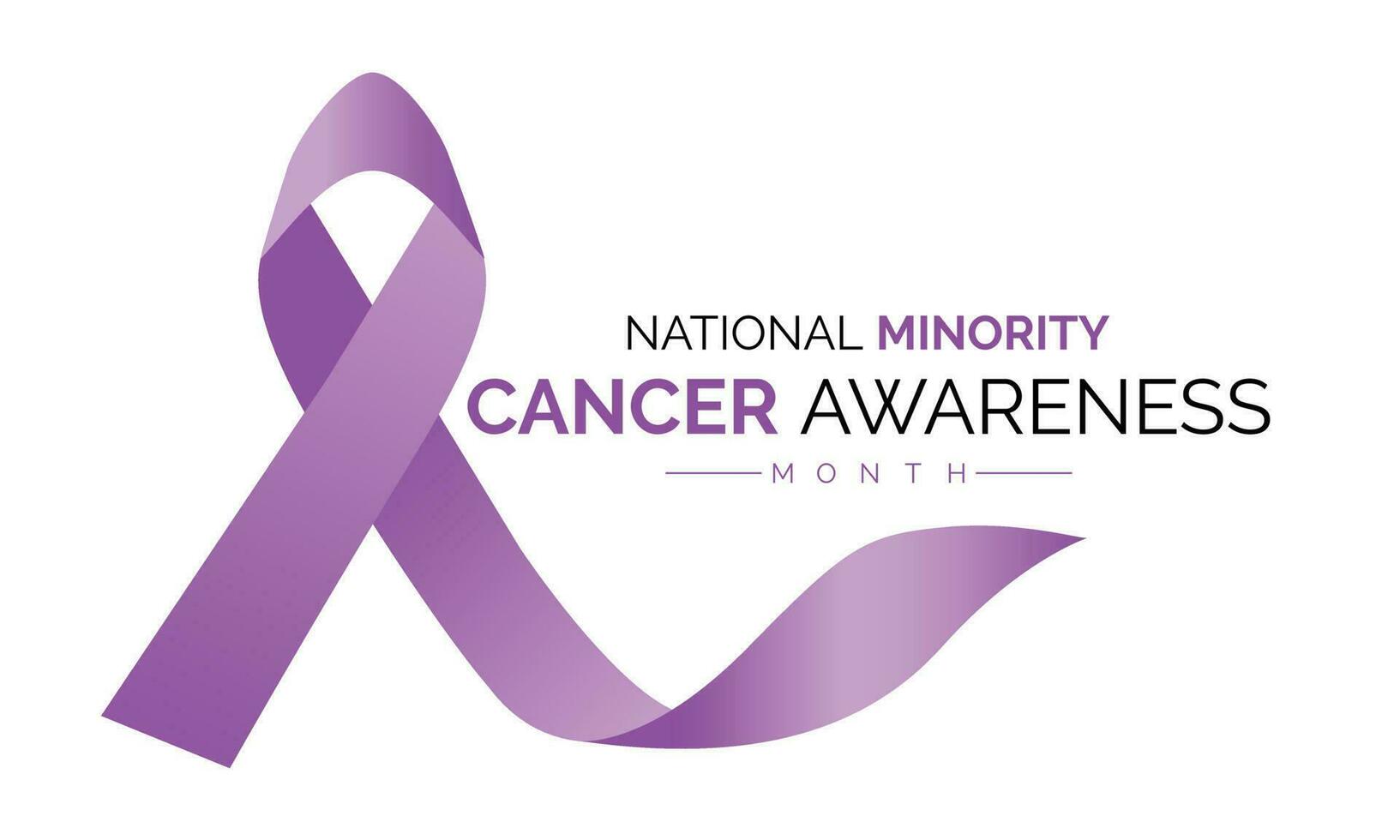 nationale minorité cancer conscience mois de avril. affiche , bannière conception modèle vecteur illustration.