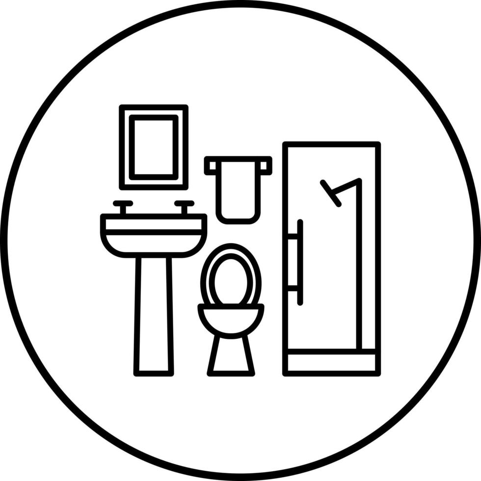 icône de vecteur de bain