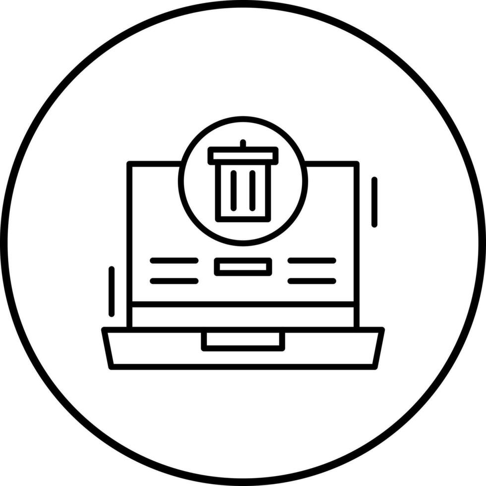 icône de vecteur de corbeille