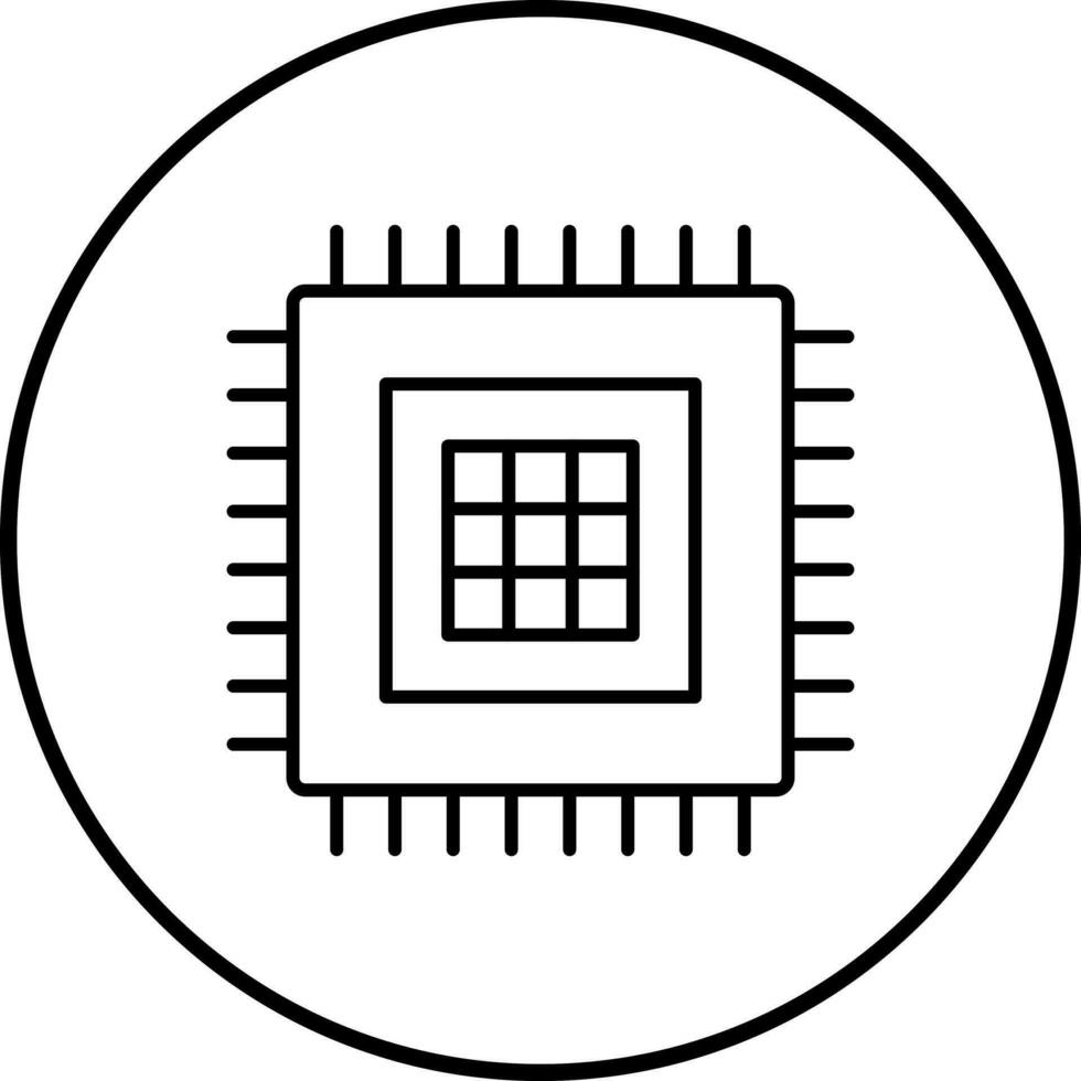 icône de vecteur de processeur