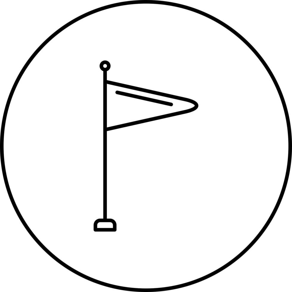 icône de vecteur de signe de vent