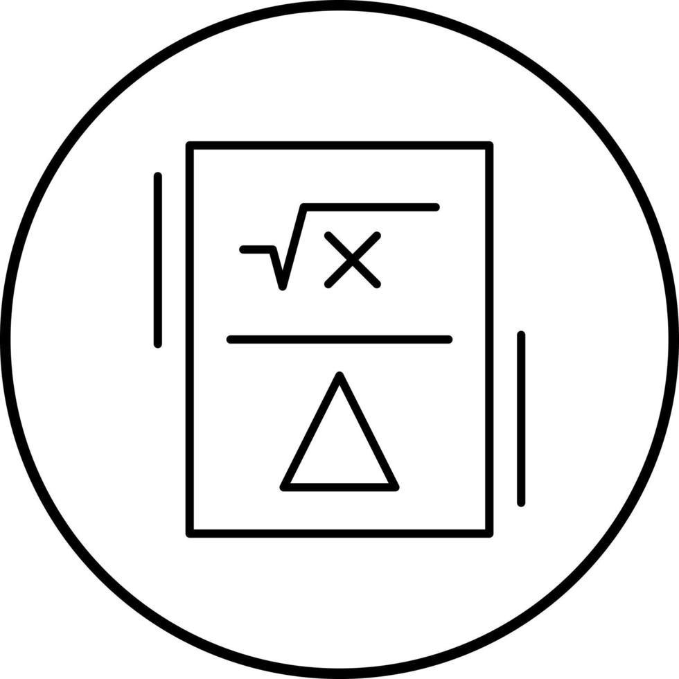 icône de vecteur de formule