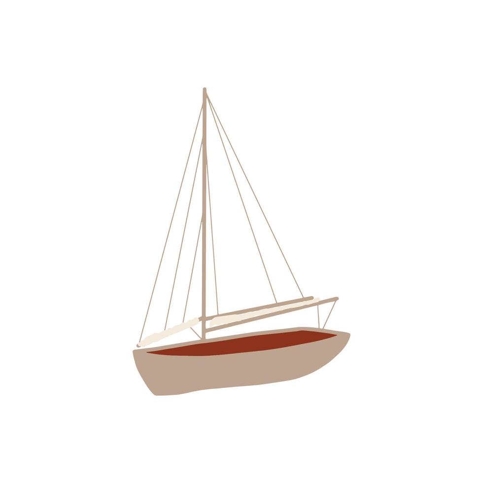 pêche bateau. coloré vecteur illustration. petit navires dans plat conception.