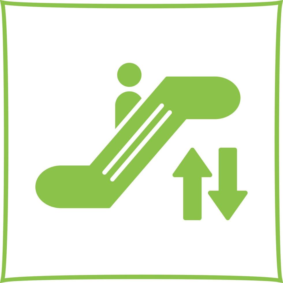 icône de vecteur d'escalator